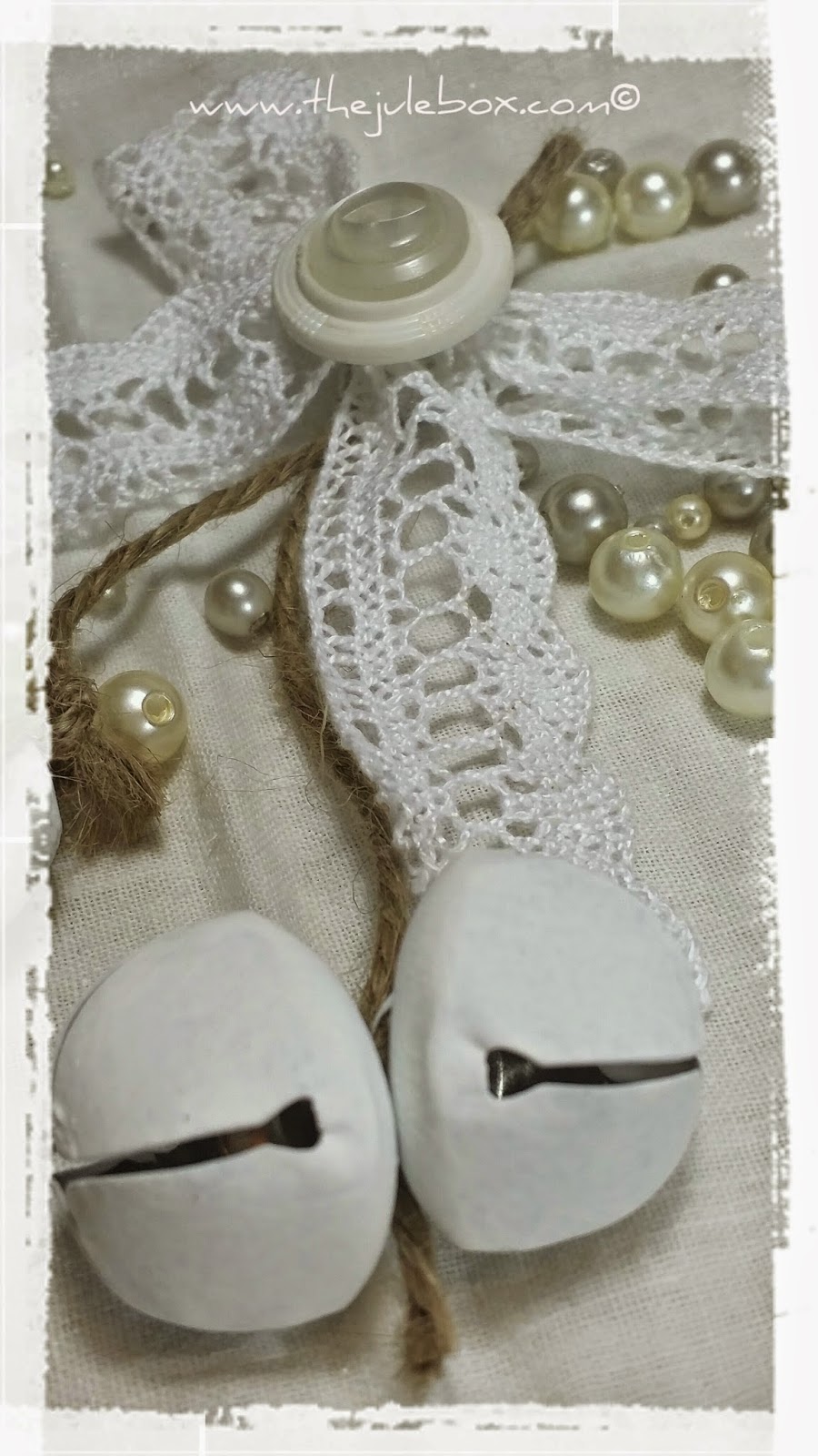 "The Jule Box Studios" My 2014 Shabby Chic Handmade Christmas Ornaments