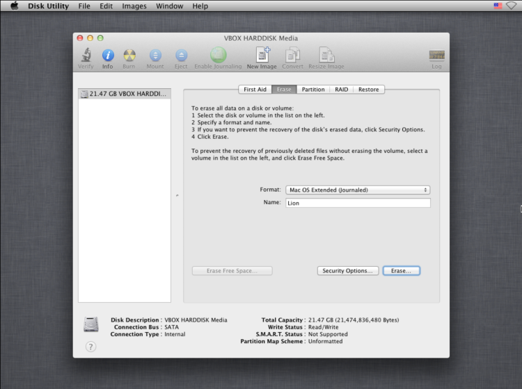 mac os x lion 10.7.5 vmware image