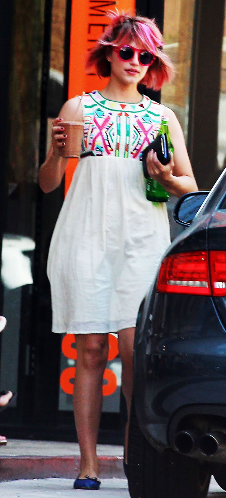 Dianna Agron Pink Hair