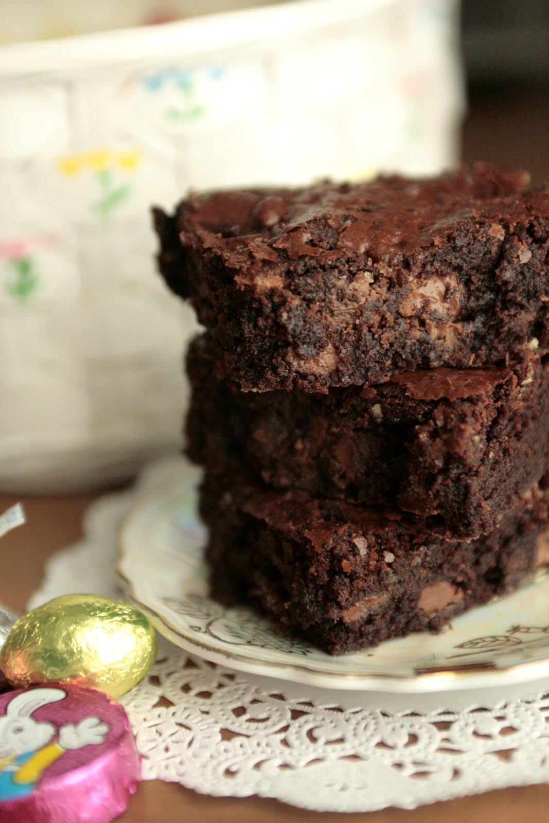 Indigo Scones Leftover Easter Chocolate Chunk Brownies