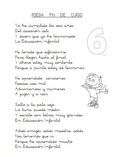 Poemas De Graduacion Para Preescolar Poemas De Graduacion Para Preescolar