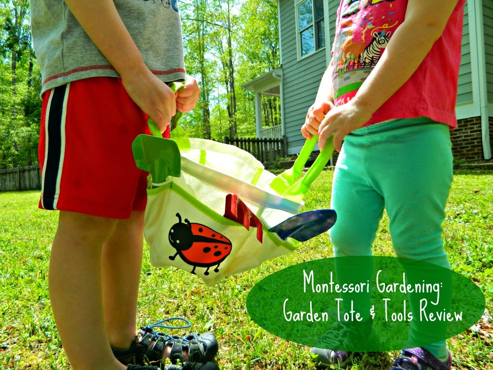 Isn't this adorable?!? Garden Tote and Tools from For Small Hands. Full review on ChildLedLife.com