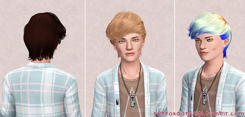 Sims 3 Custom Content Male Hair | my sims 3 blog skysims hair 051 retextures by retroxdance Sims 3 Custom Content Male Hair | my sims 3 blog skysims hair 051 retextures by retroxdance