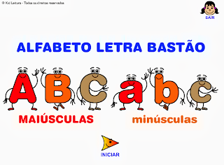 ALFABETO LETRA BASTÃO