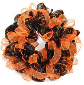 Lot Of 4 Packs Halloween DECO Mesh TUBING Each 1/4” X 36' Wreath Ribbon New