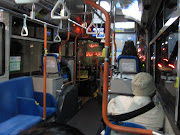 Garrett took pictures of the Kyoto bus interior^ (img )