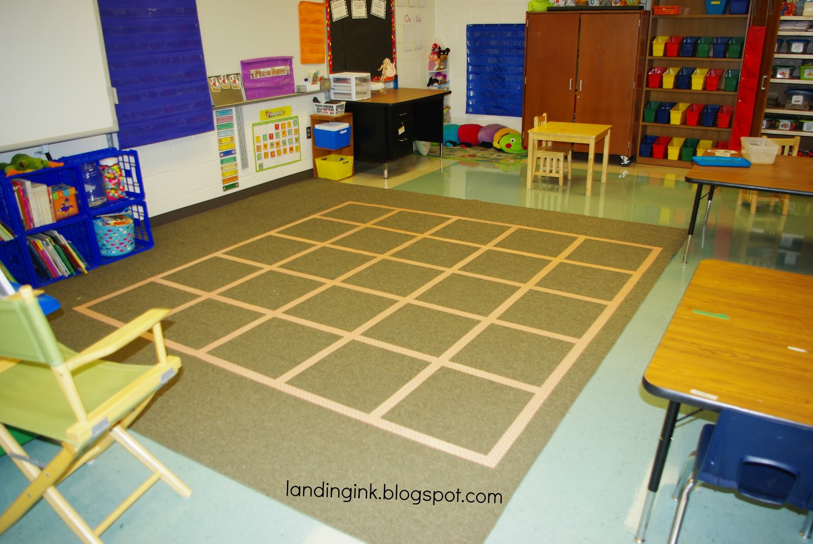 Landing in K Completed Rug Grid