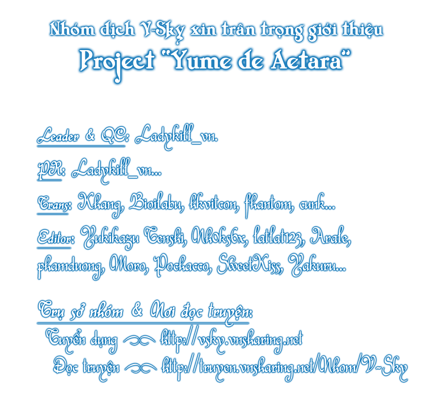 Yume de Aetara chap 143 Trang 1 Yume de Aetara chap 143 Trang 1