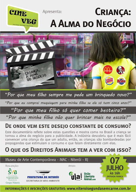 Niterói: Cine Veg apresenta "Criança, A Alma do Negócio"