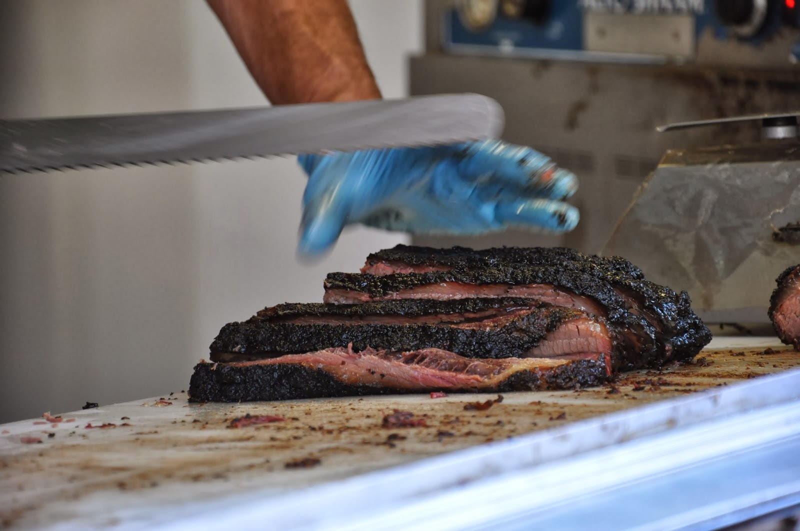 Man Up Tales of Texas BBQ™ Brisket at la Barbecue (Austin, TX)