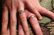 Match Tattoos Finger Rings Tattoo - Love Tattoo