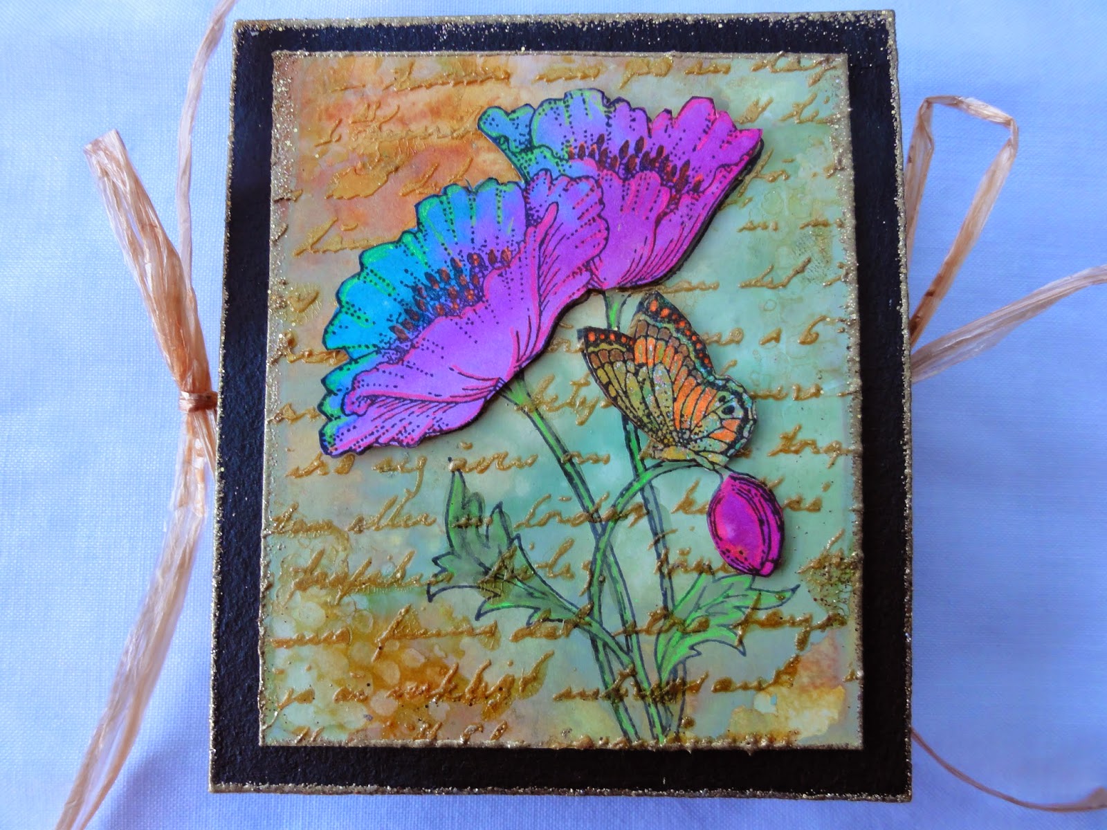 Chocolate Baroque Design Team ATCs themed book "FLOWERS" (by Maria)