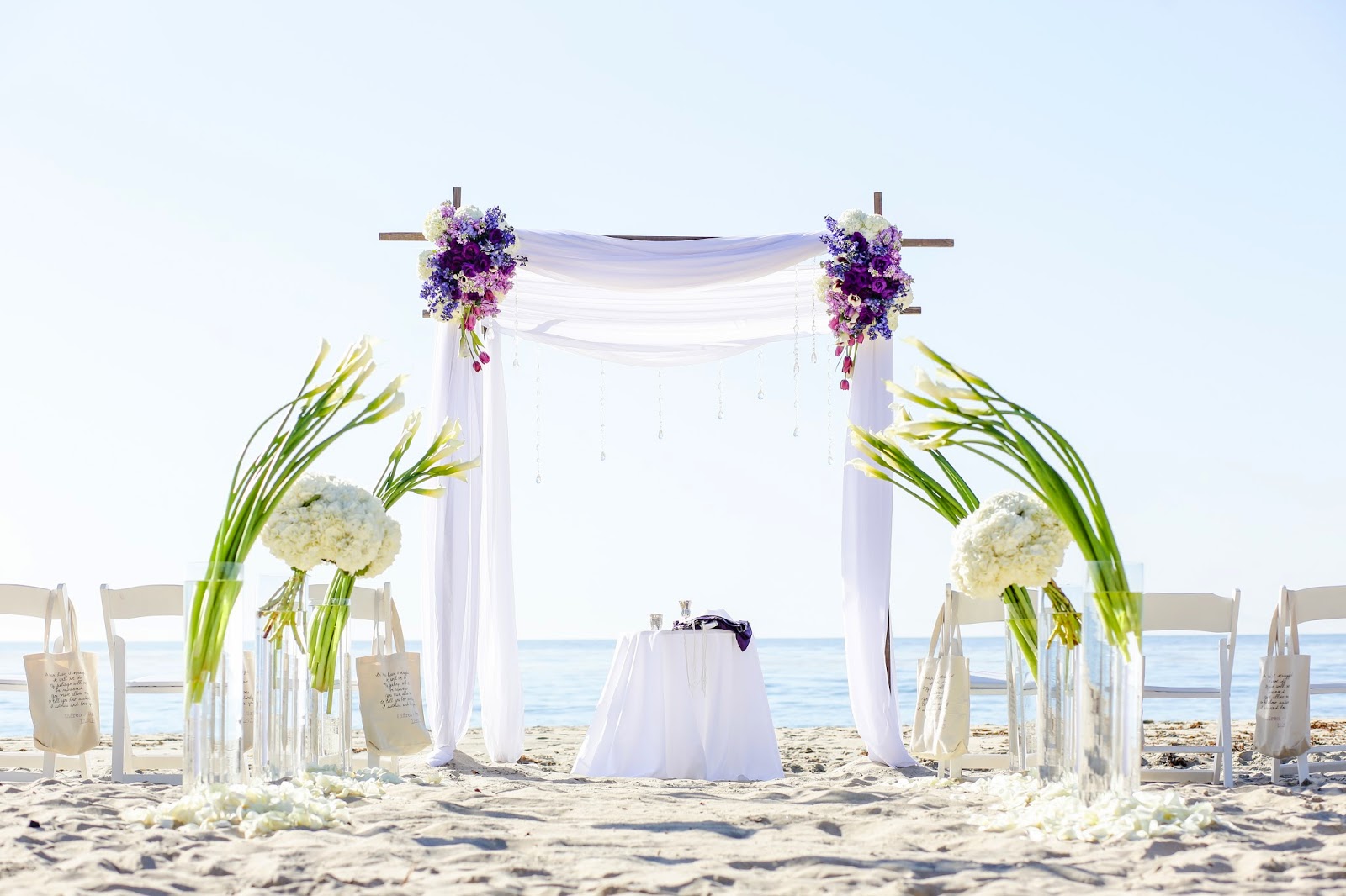 Florals By Jenny Modern Beach Wedding Salt Creek Beach Dana Point