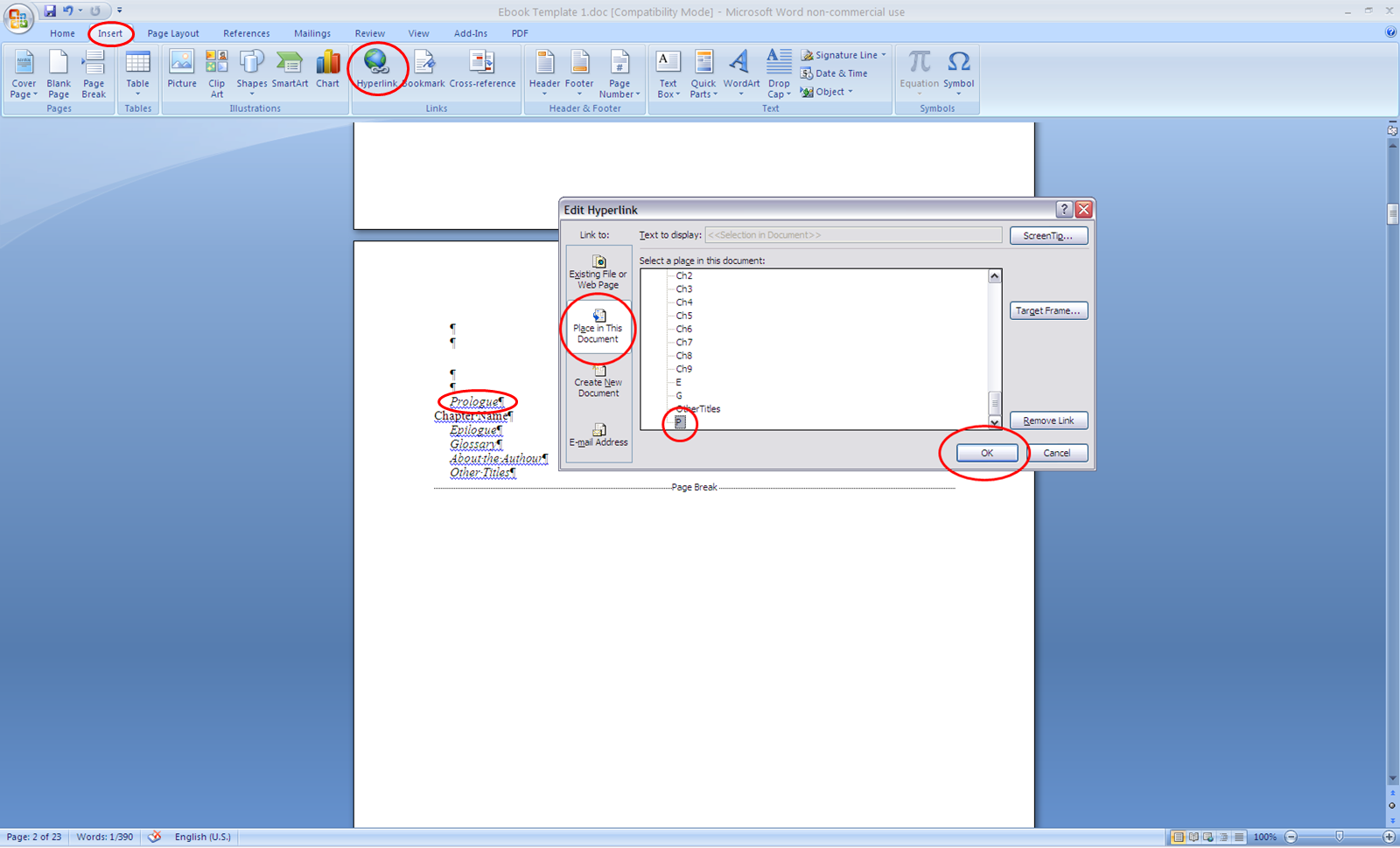 How to create an eBook using Microsoft Word S. E. Fearon