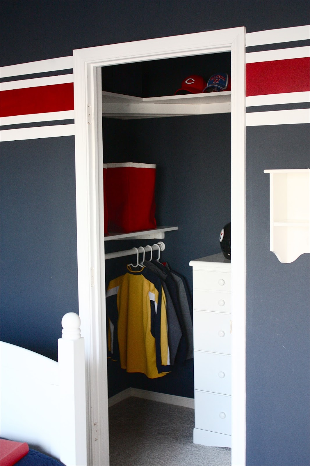 The Yellow Cape Cod Stars and Stripes Boys Room