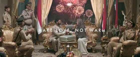 AXE Peace Make Love Not War Super Bowl XLVIII Ads