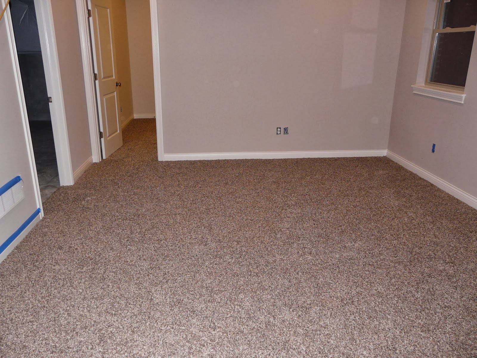 Jamie and Carrie's Home Building Adventures Day 167 Carpet in Basement