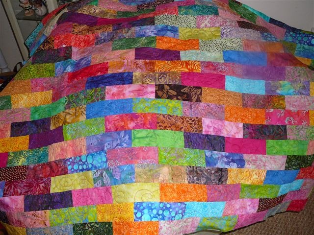 Brick Vector Picture: Brick Quilt Pattern