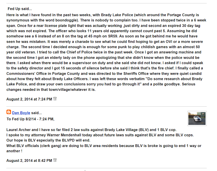 Another BLV area resident pissed off about BLV & BLV cop Tyler McClamroch.
