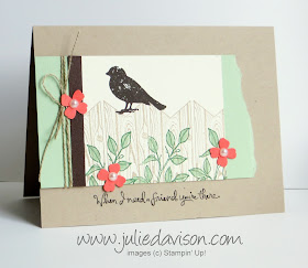 Stampin' Up! Choose Happiness Bird on a Fence card