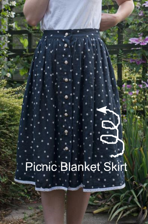 Ela Sews And Doesn't Sleep My new Picnic Blanket Skirt