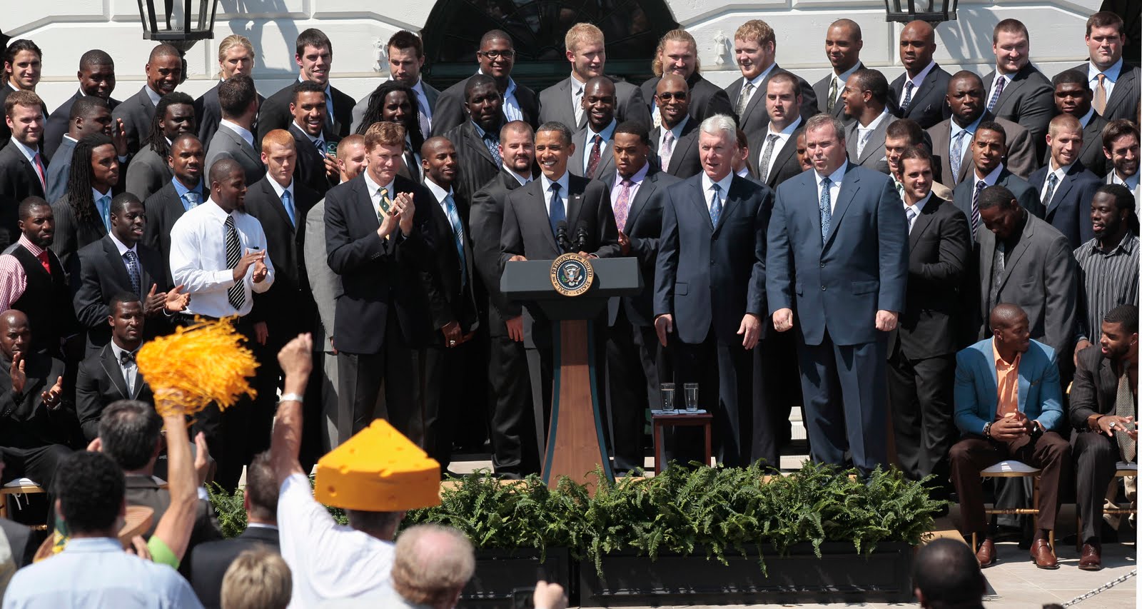 The Wearing Of the Green (and Gold) The Green, Gold and White House