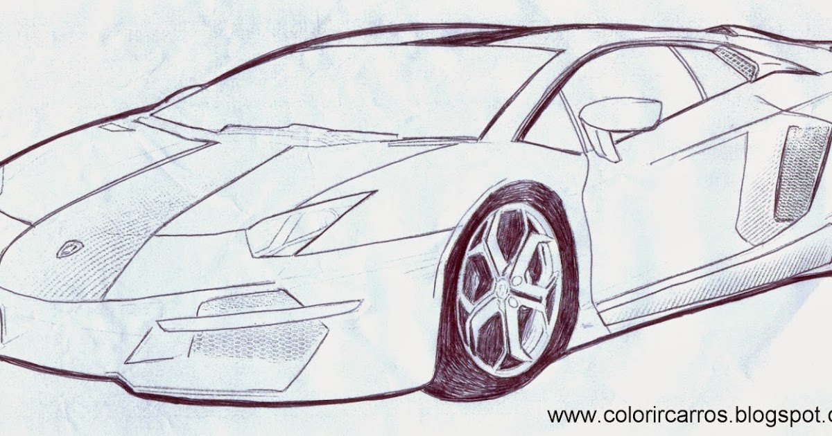 de professor adilson colorir carros lamborghini aventador