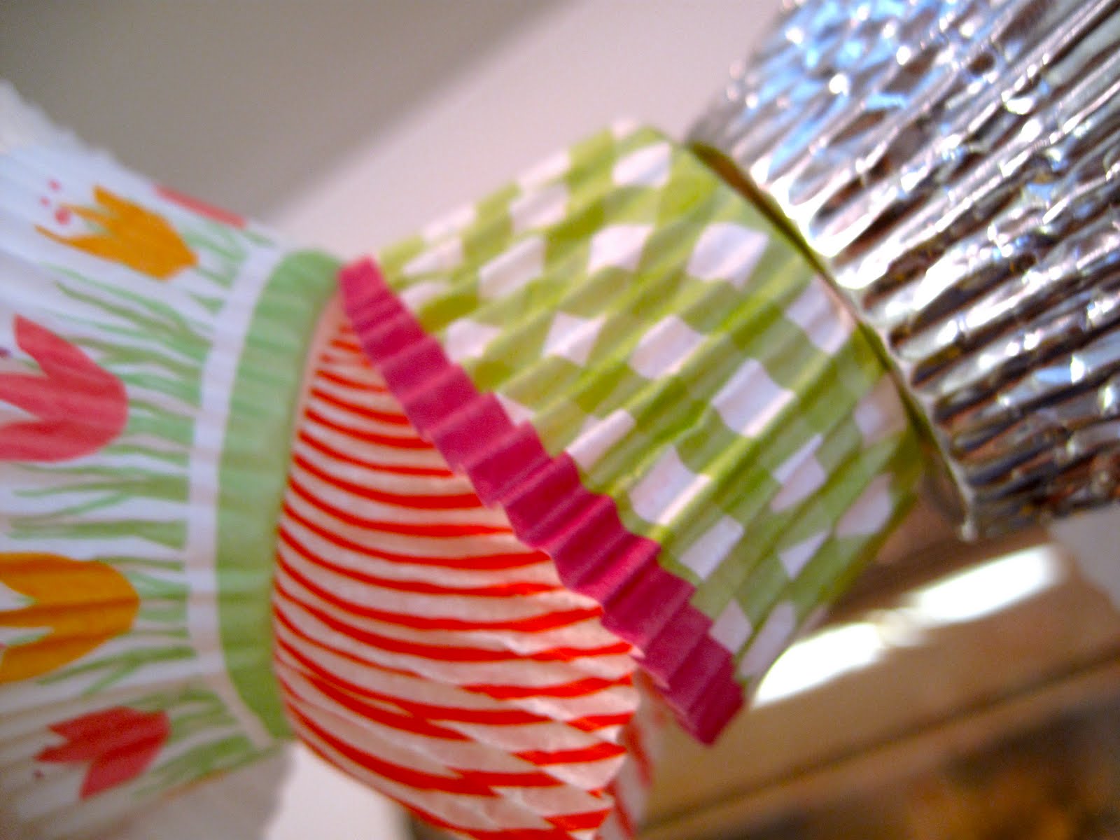 Blush and Bashful Cupcake Liner Garland