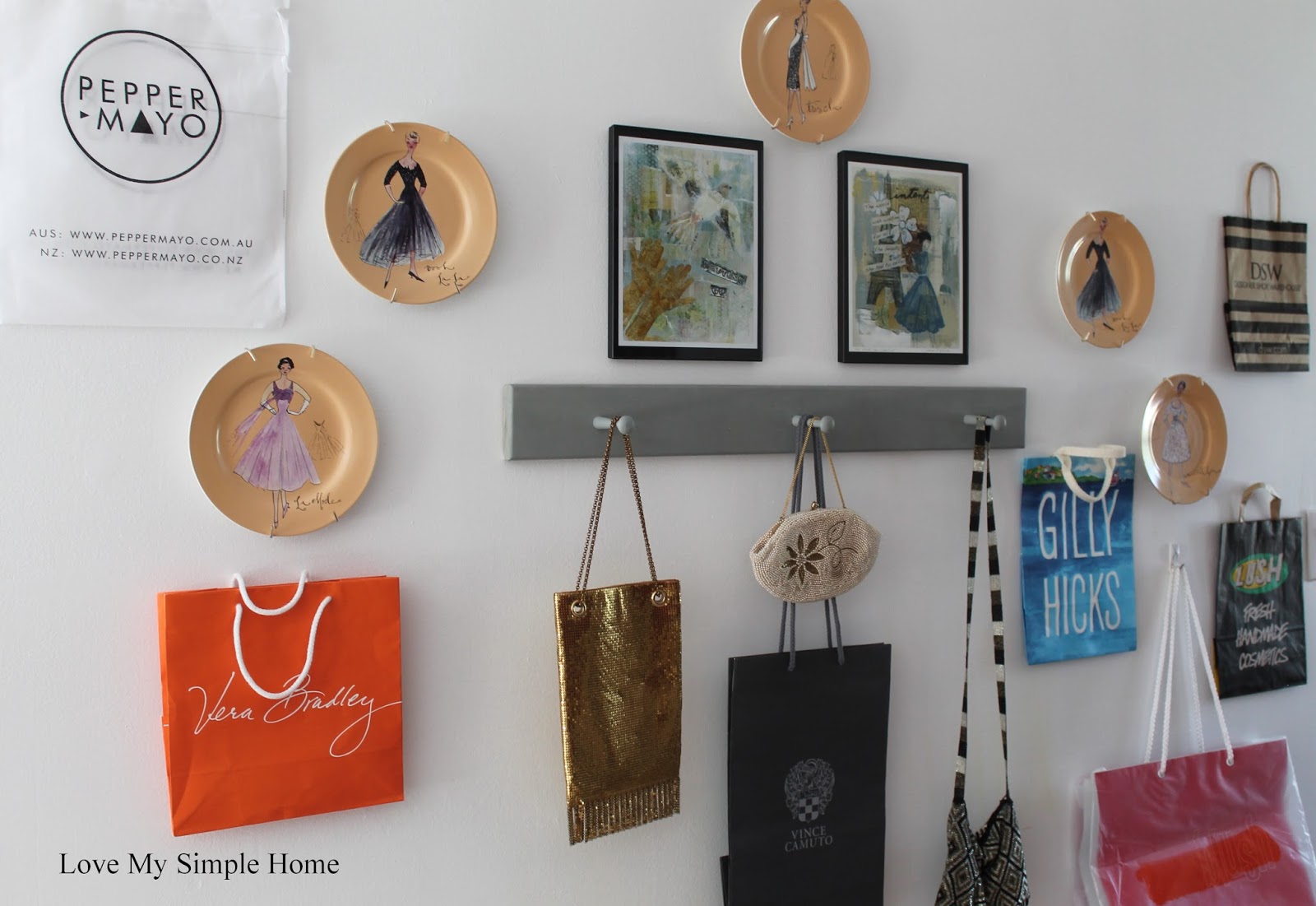 Shopping Bag Inspired Gallery Wall Love My Simple Home