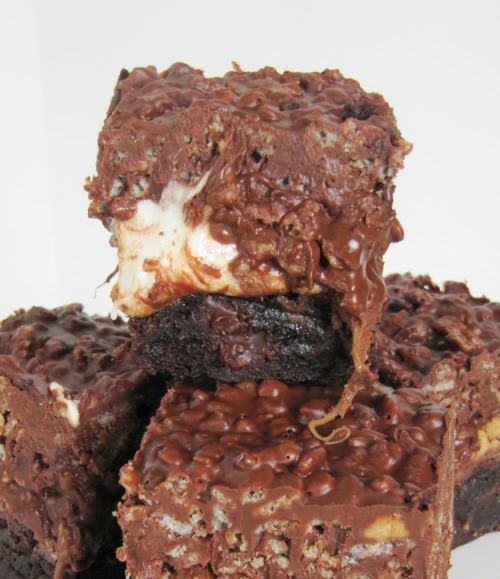 Once Upon A Chocolate Life Rolo Marshmallow Peanut Butter Brownies