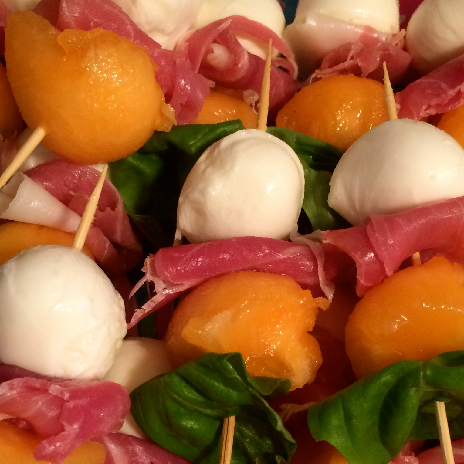 Christina Lea Loves Melon, Prosciutto & Mozzarella Skewers