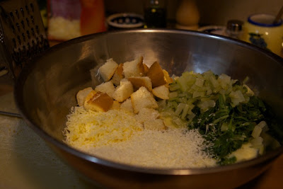 All ingredients in a large bowl.