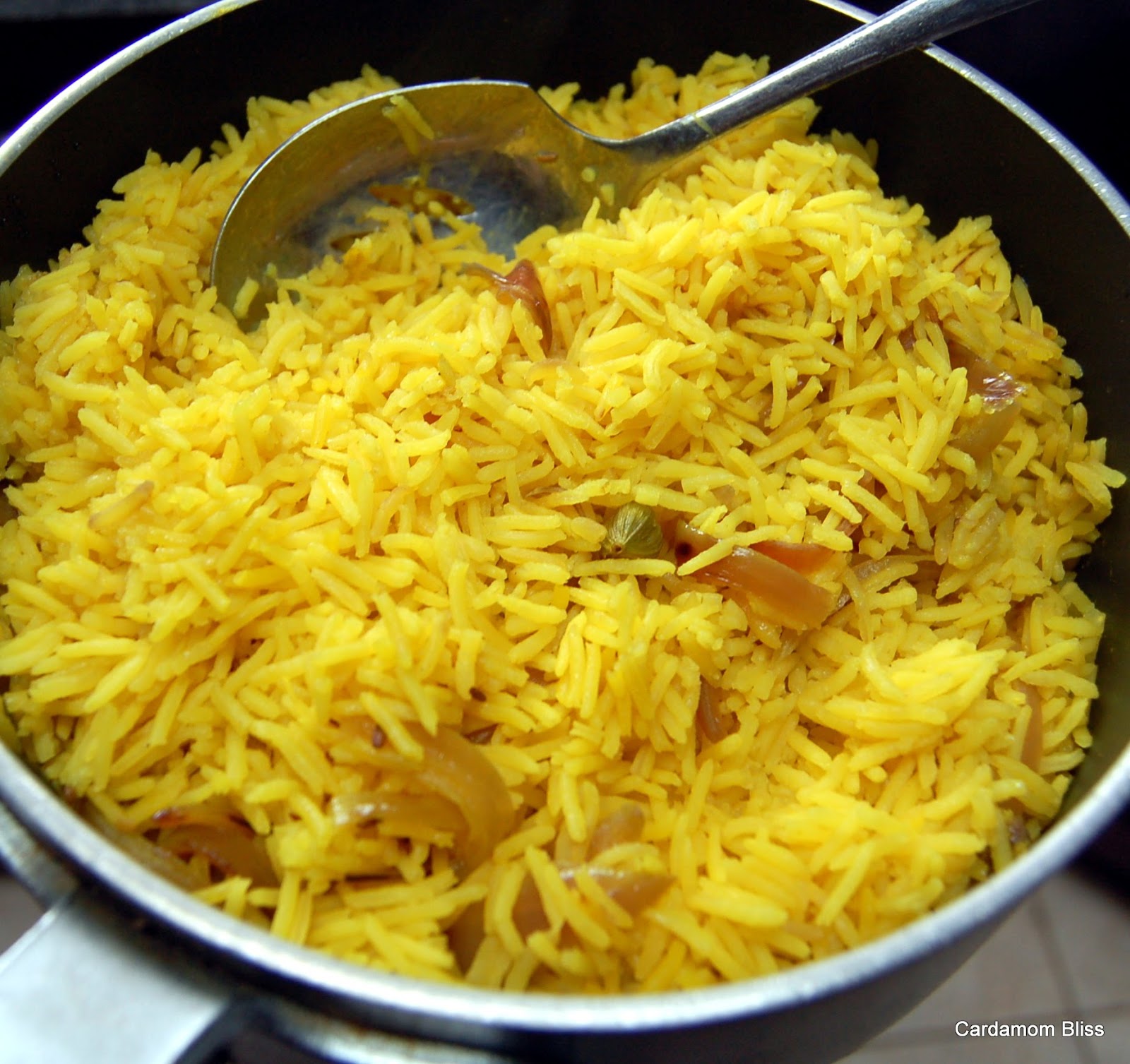 Cardamom Bliss It's not your mamma's cooking Turmeric scented basmati