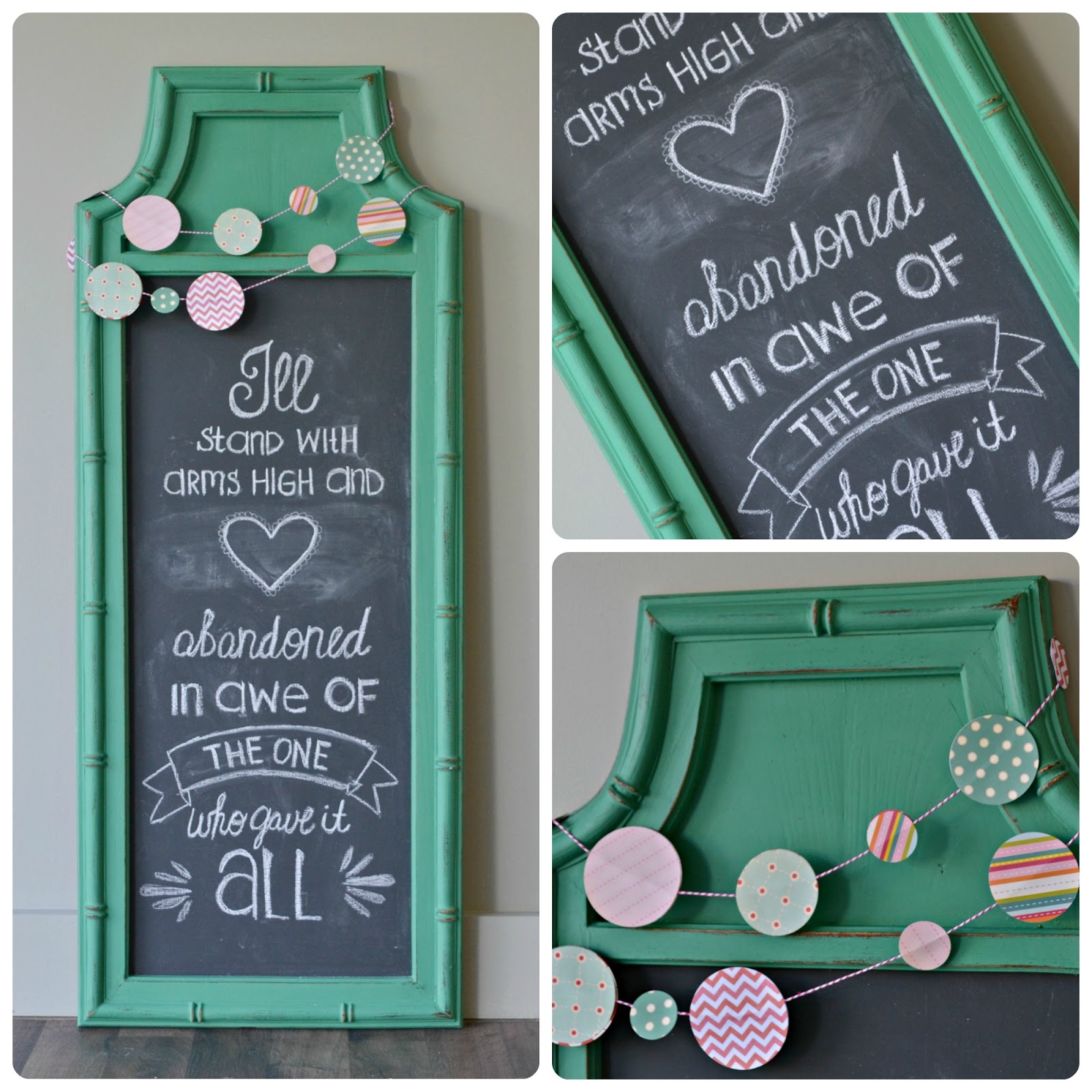 Funky Junk Emerald Chalkboard