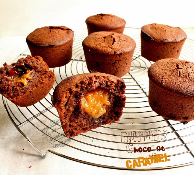 Muffins chocolat caramel Il était une fois la pâtisserie