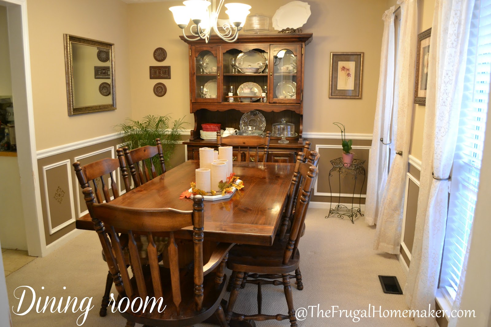 Happily Ever Before & After Week 4 Dining Room Makeover via The Frugal
