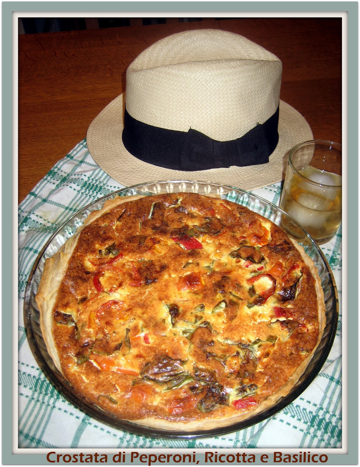 PEBBLE SOUP Sweet Peppers, Ricotta and Basil Pie