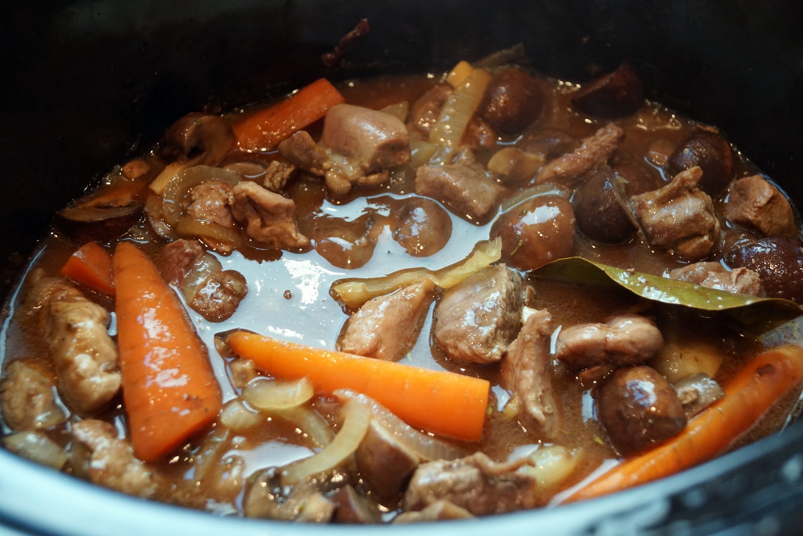 Onions and Paper Slow cooker mixed game stew