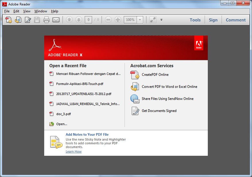 download adobe reader x for free