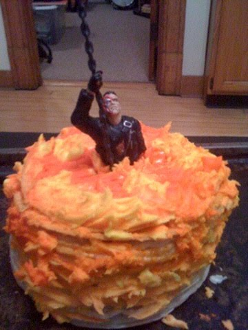 terminator birthday cake