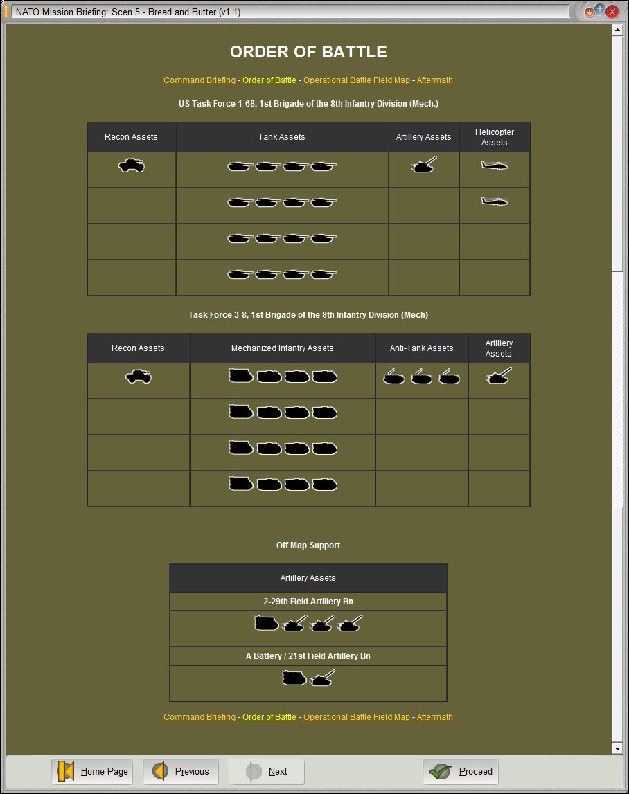 there are a number of screens relating information regarding the scenario before the game begins one of them being the oob for the friendly forces there are a number of screens relating information regarding the scenario before the game begins one of them being the oob for the friendly forces