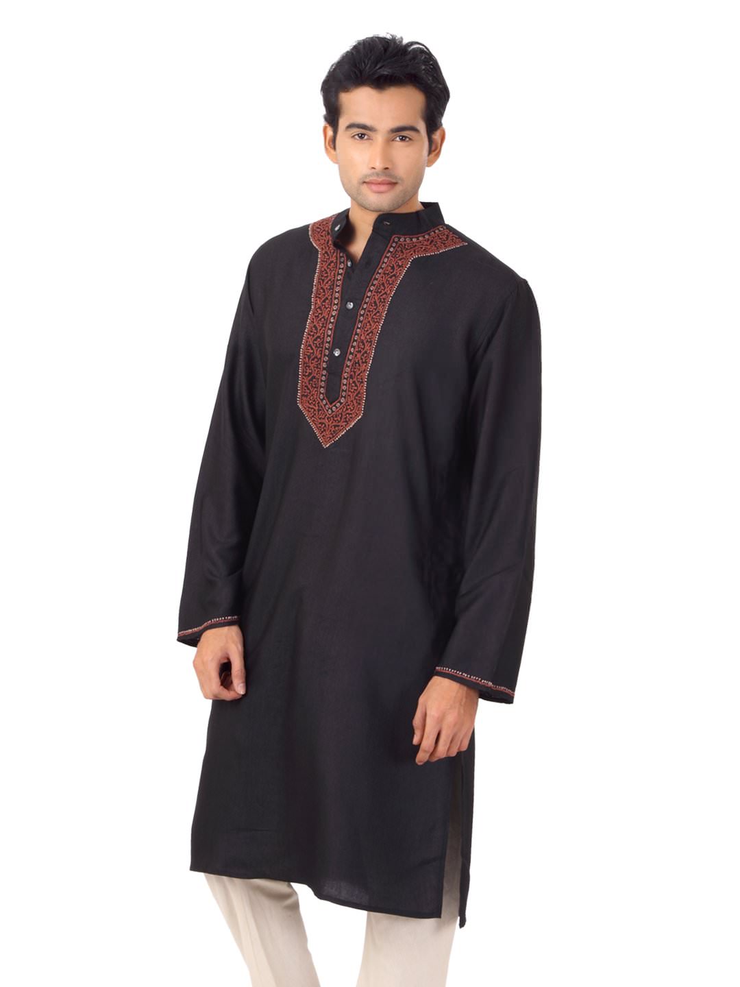 Fabindia Men Black Kurta ~ Complete Variety of Mens Wear