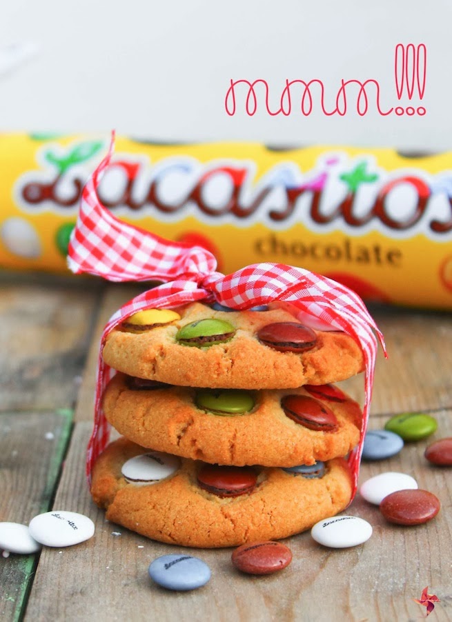 Receta de galletas para niños - Cookies de Lacasitos