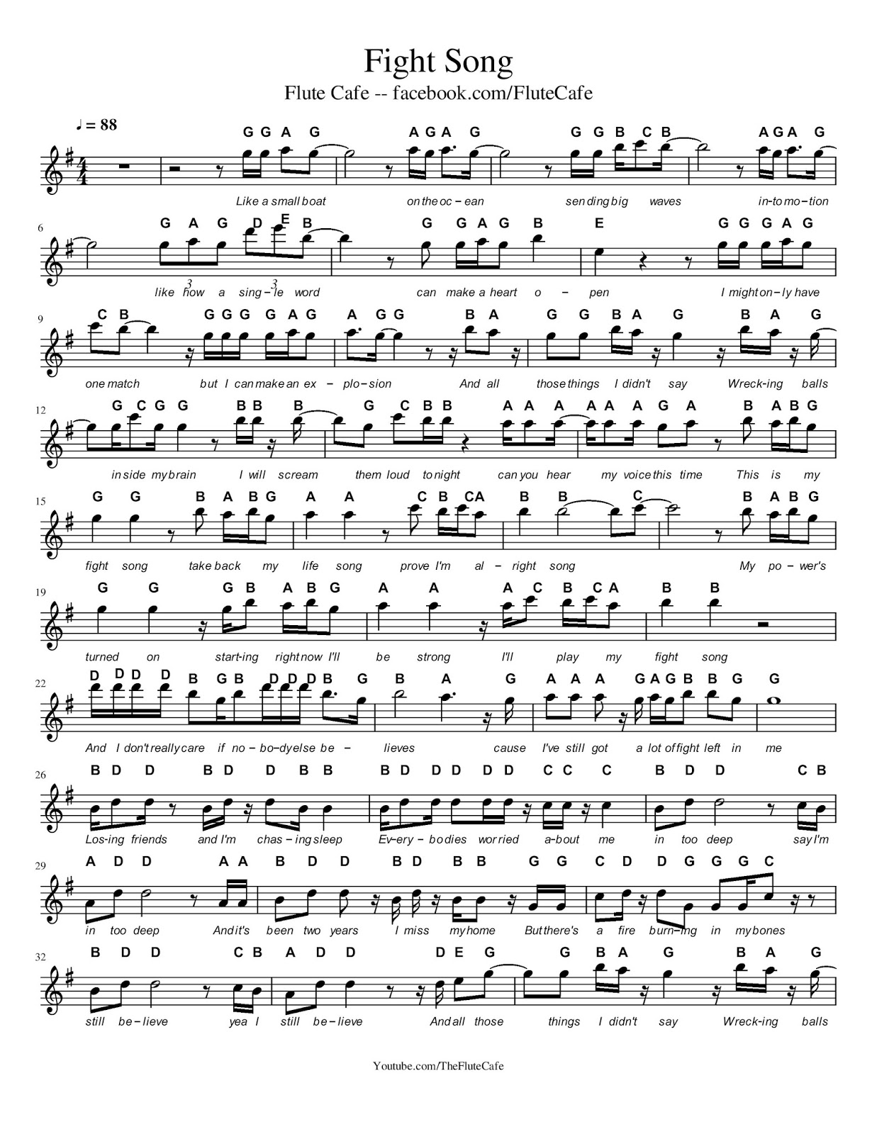 New Flute Sheet Music