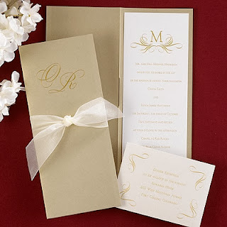 Gold Wedding Invitations