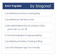 entri populer cantik