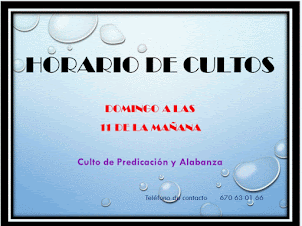 Horario de culto