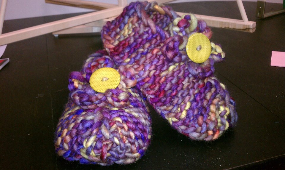 Hooray! Free Patterns! Malabrigo Rasta Slippers