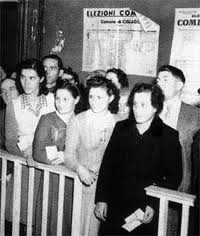 le donne al voto nel 1946