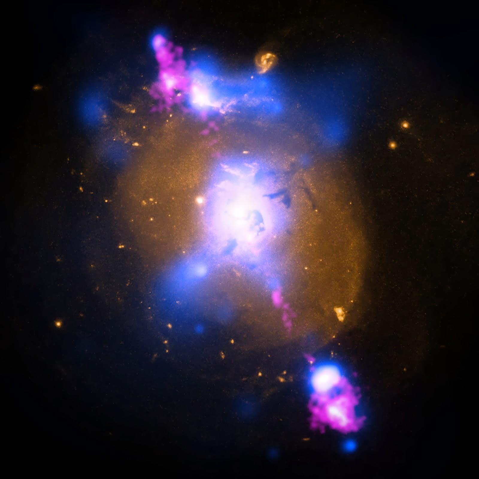 4C+29.30: Black Hole Powered Jets Plow Into Galaxy